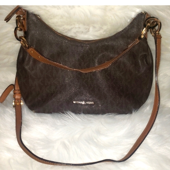 Michael Kors Brown Crossover Or Hangbag Beautiful Purse - Picture 1 of 4